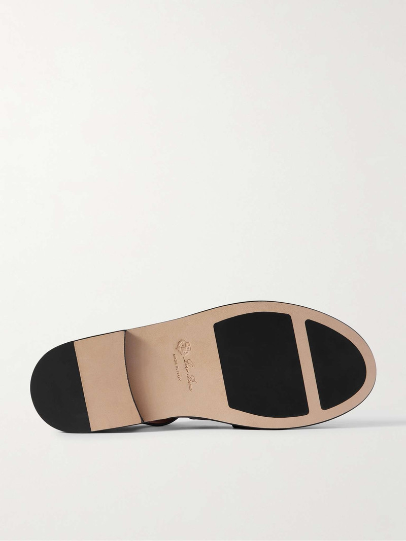 Loro Piana Maxime Walk Leather Sandals outlook