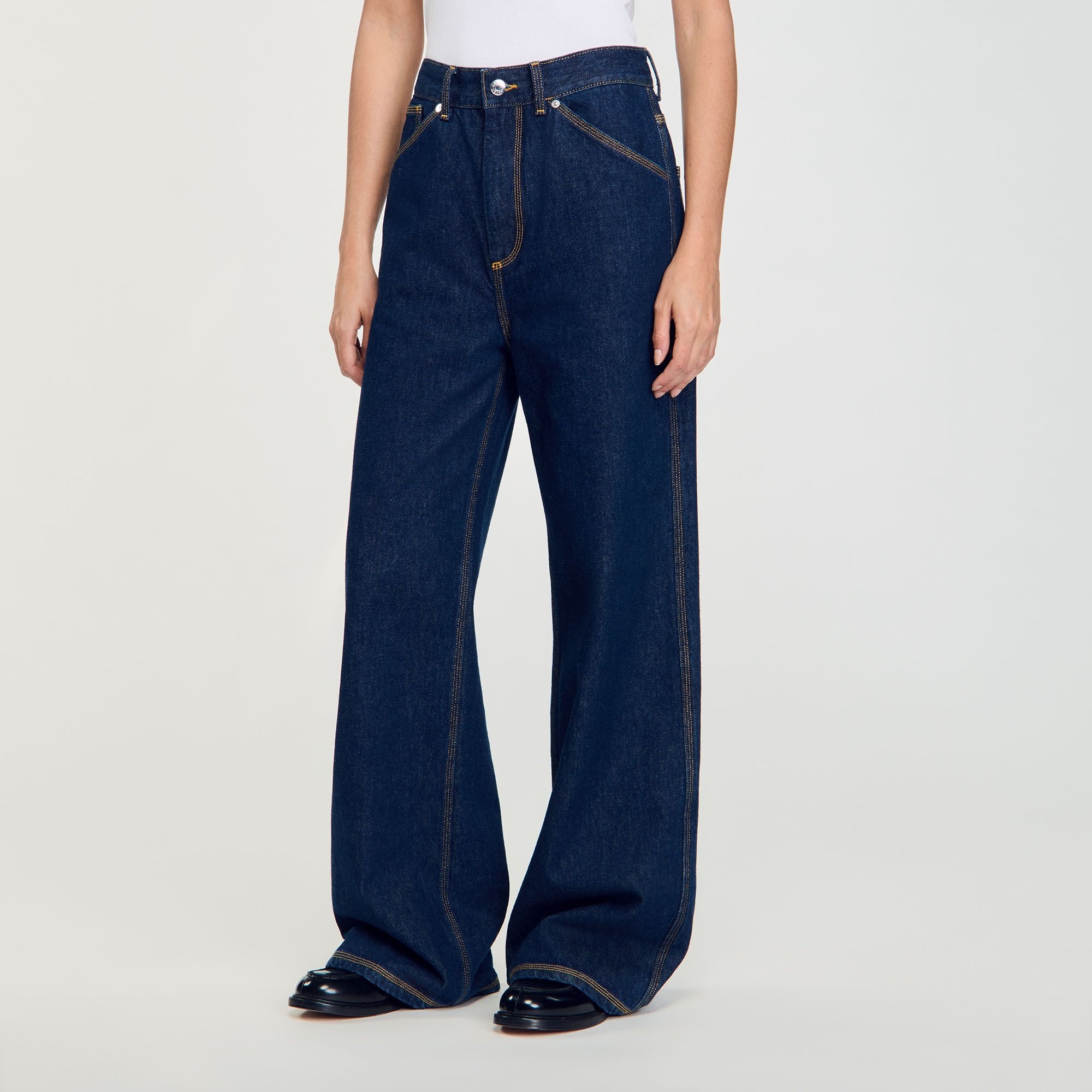 WIDE-LEG FLARED JEANS - 4