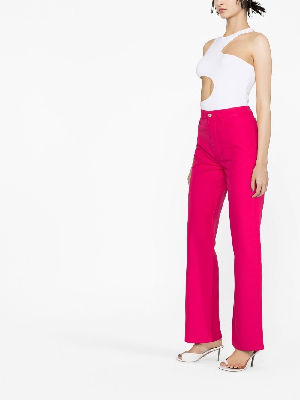 mid-rise straight-leg jeans - 4