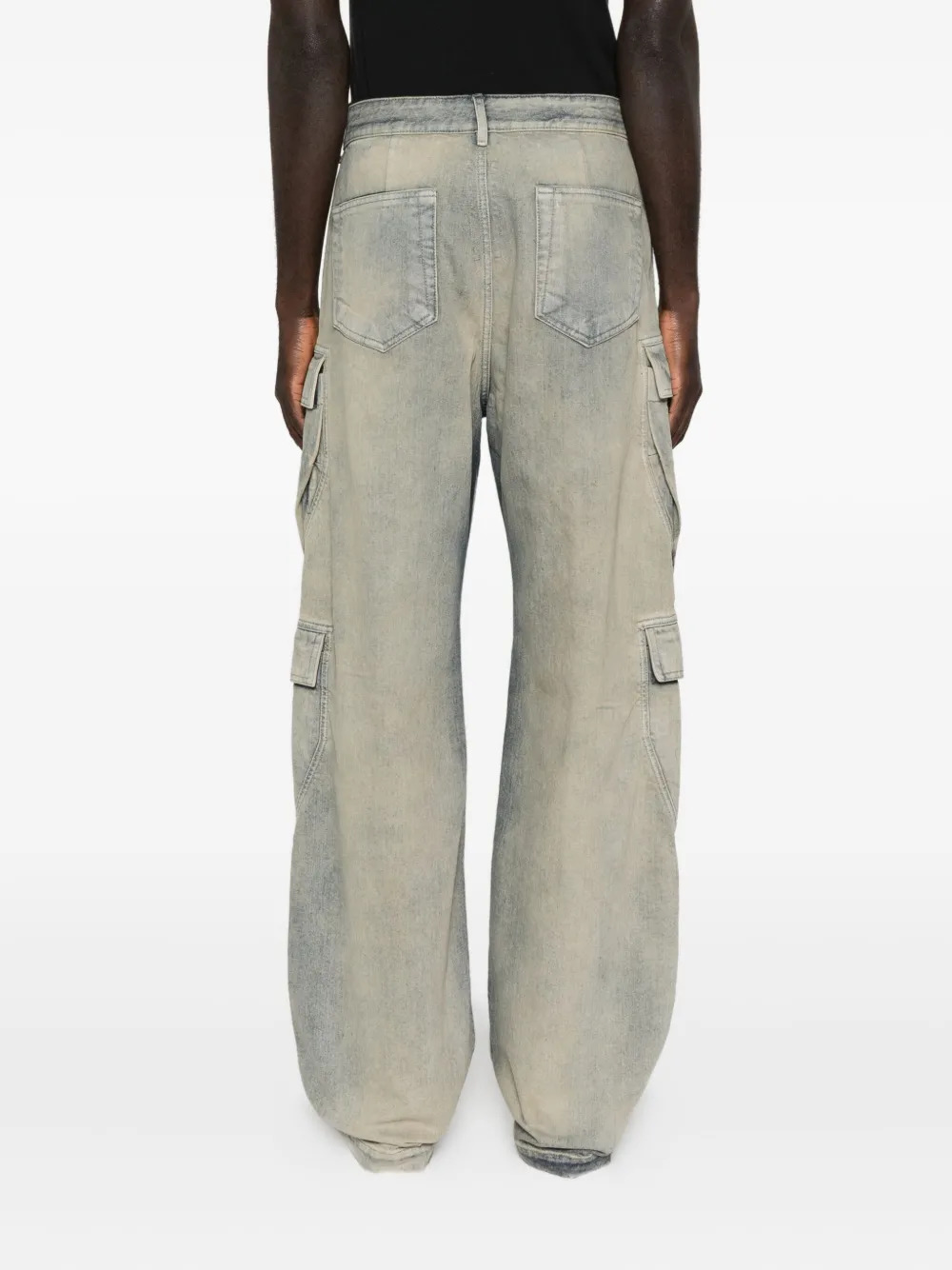 RICK OWENS DRKSHDW - Men Denim Double Cargo Jeans Pants - 4
