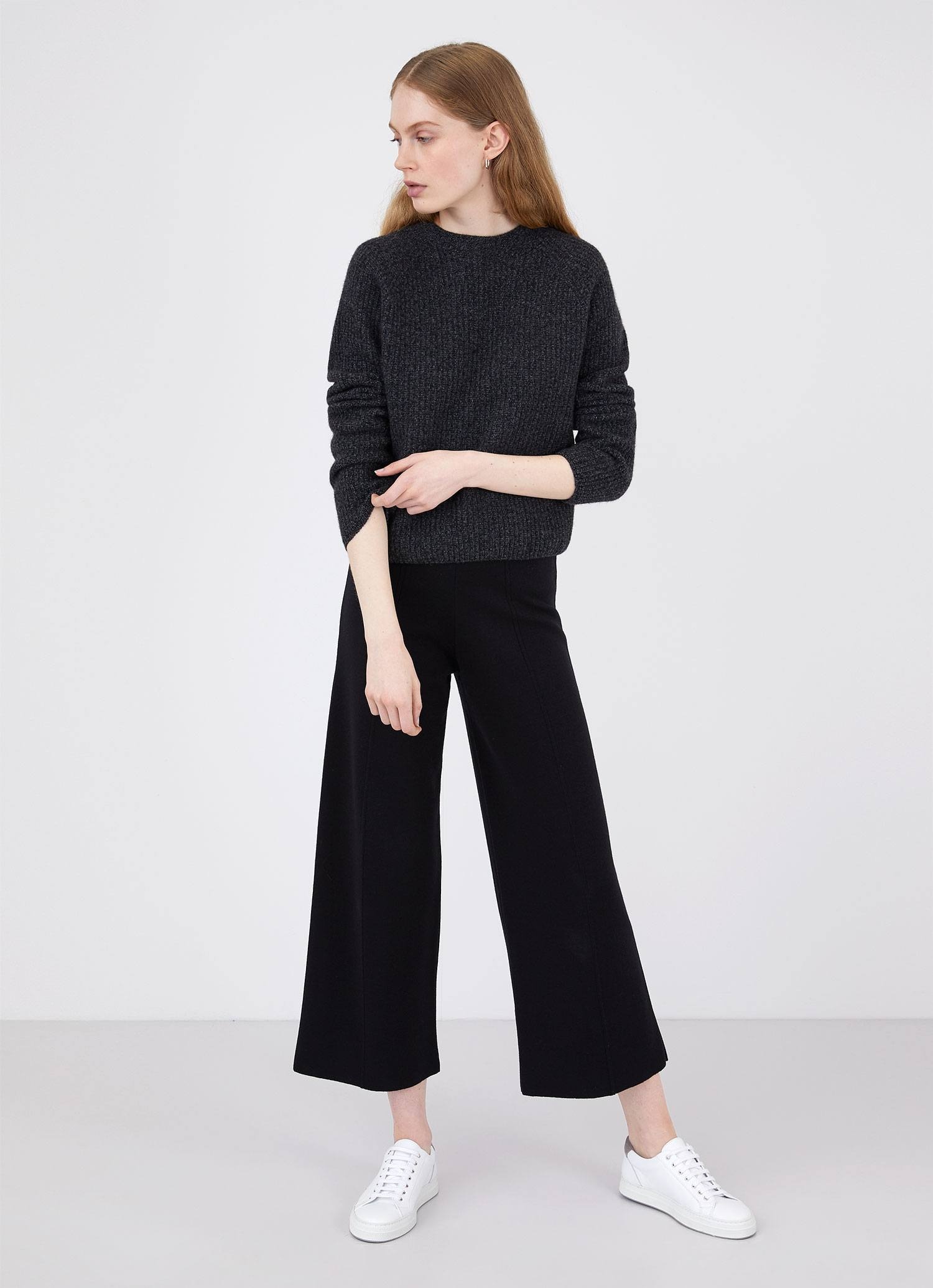 Wool Cashmere Rib Jumper - 3