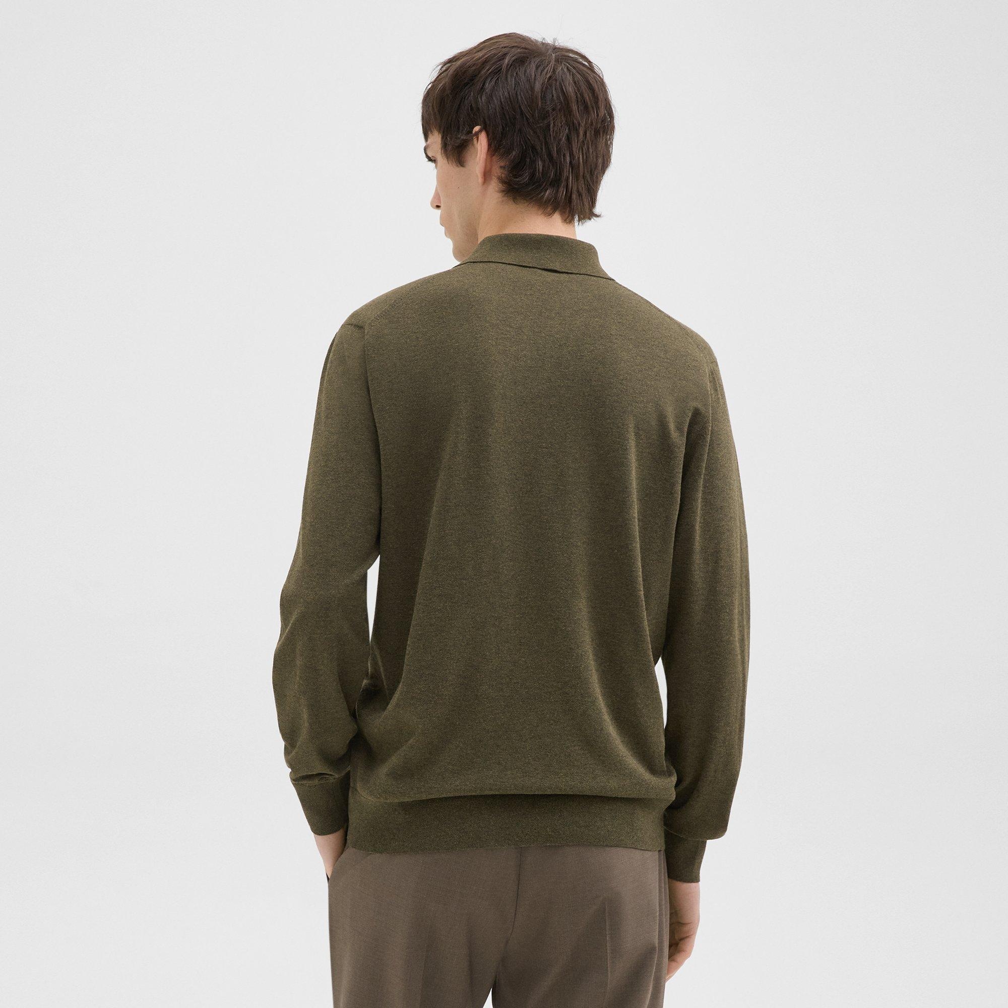 Goris Long-Sleeve Polo Shirt in Light Bilen - 4
