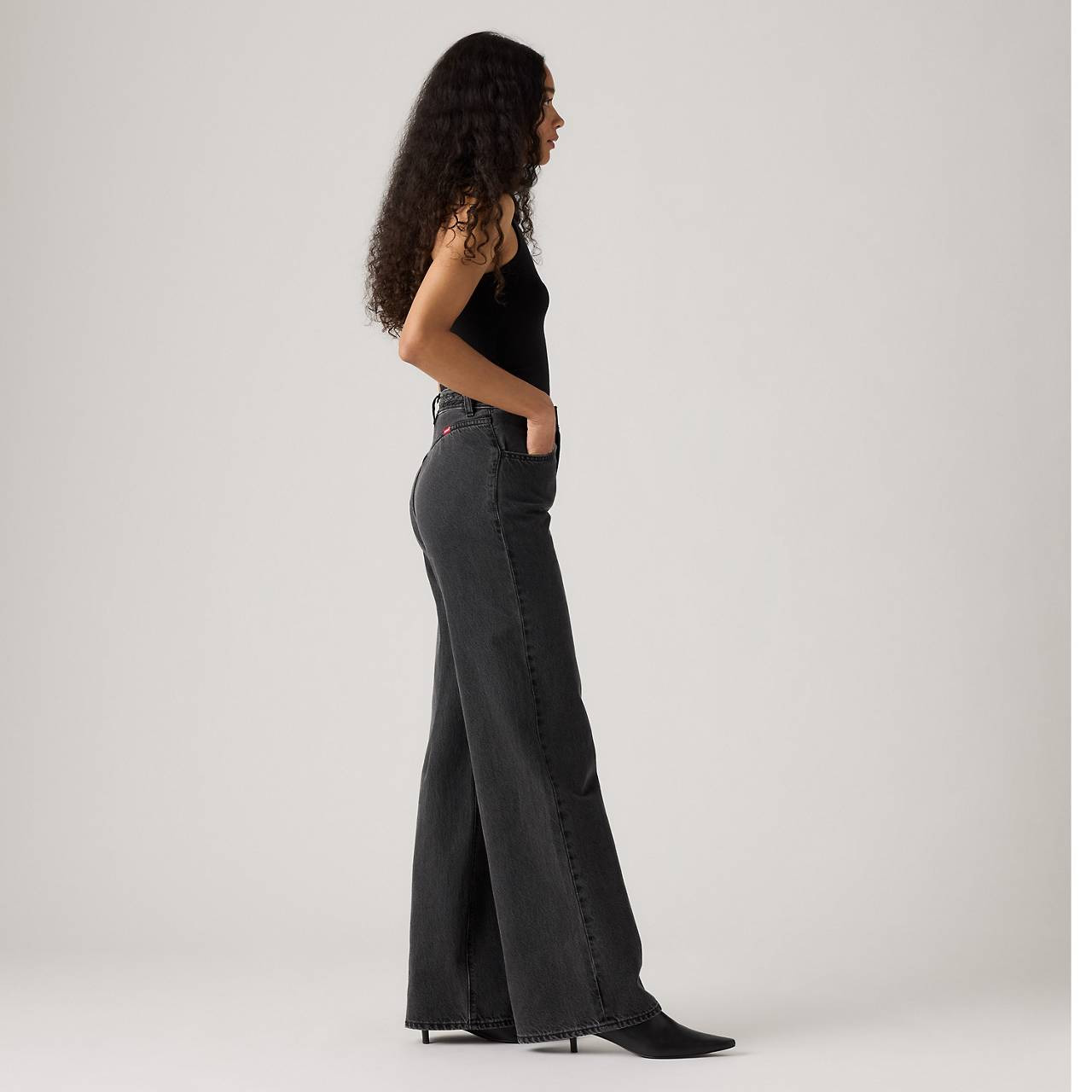 RIBCAGE WIDE LEG BRAIDED WOMEN'S JEANS - 6