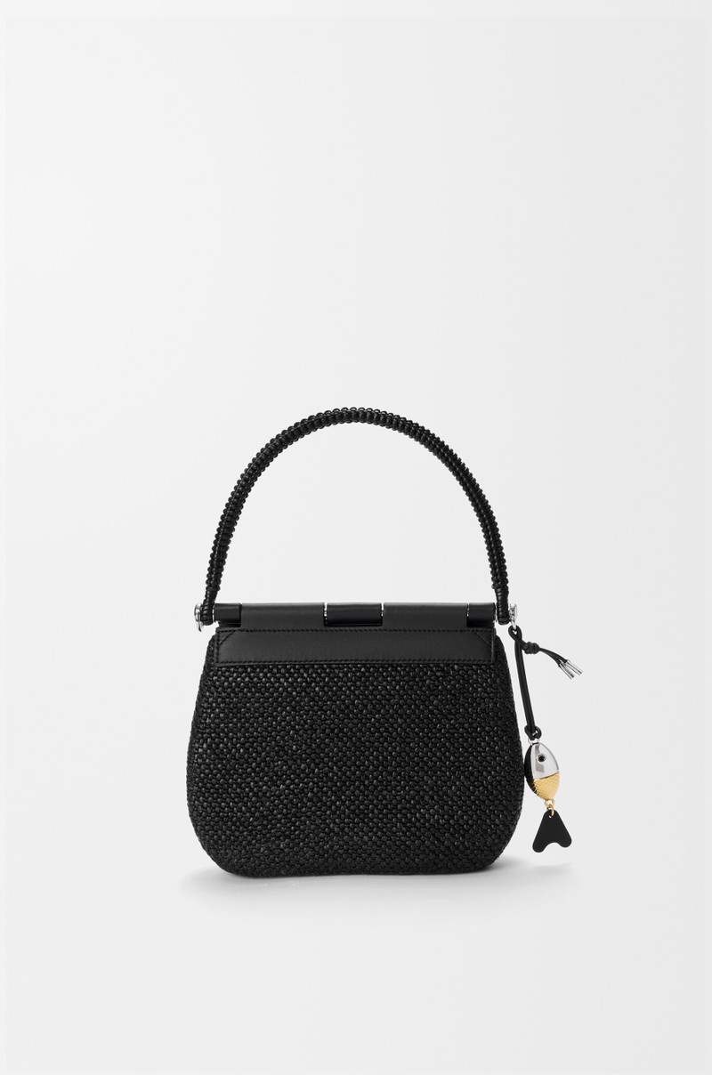 Medium Pescador bag in raffia and calfskin 5