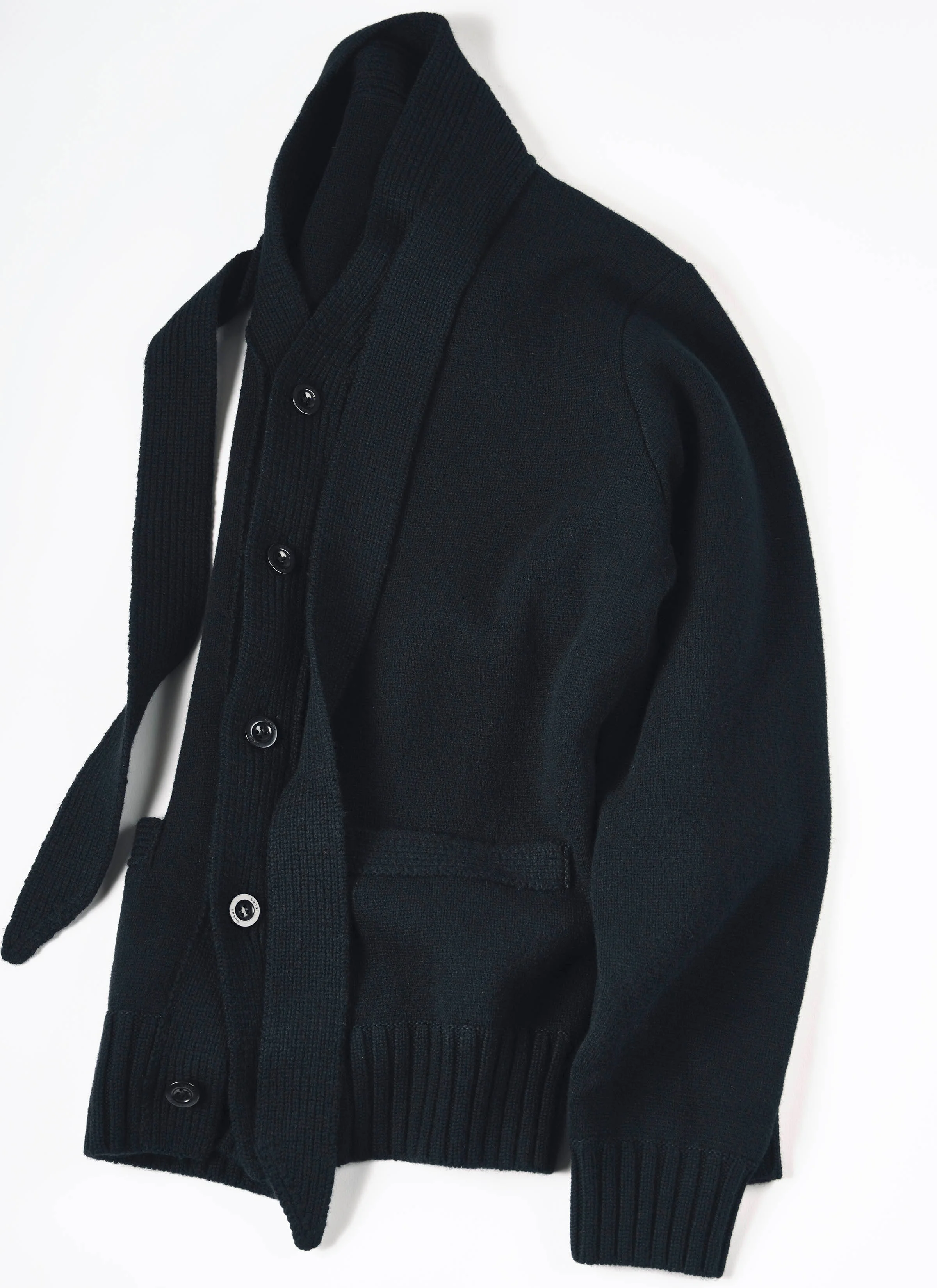 Wool Knit Cardigan - 1