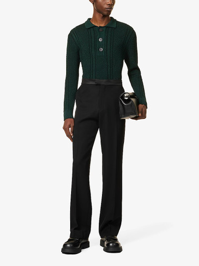 JACQUEMUS Le Pantalon Melo Tuxedo straight-leg relaxed-fit woven trousers outlook