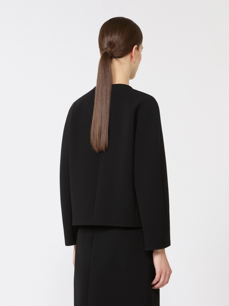 OMBROSA Boxy jacket in cady - BLACK 4