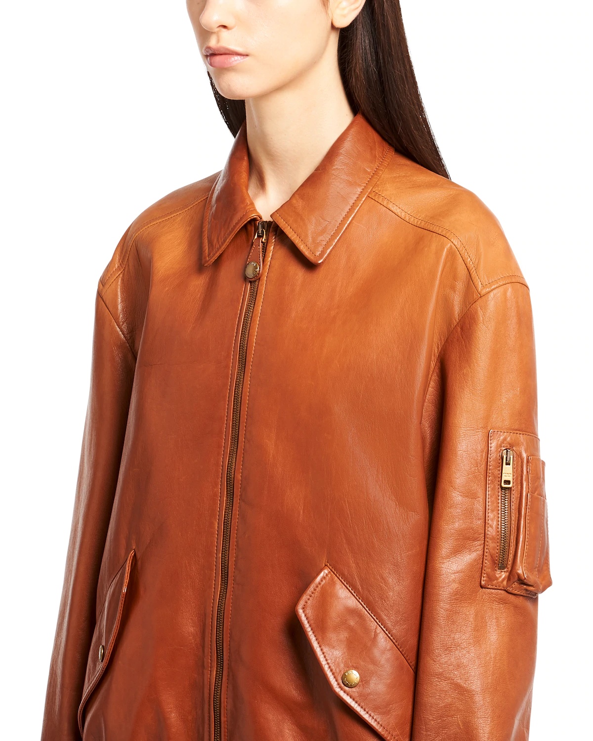 Nappa leather bomber jacket - 5