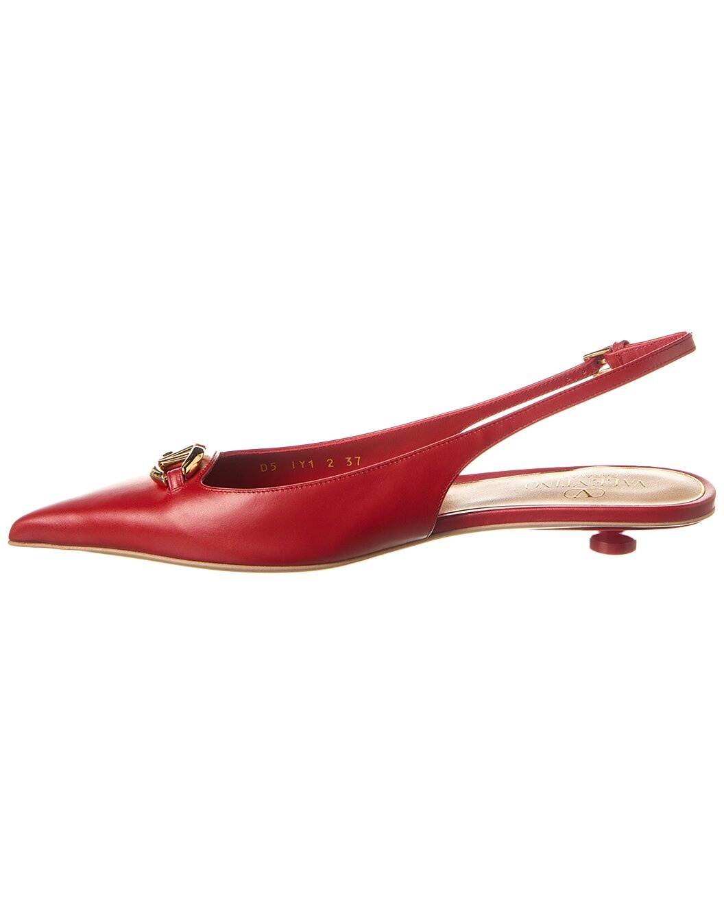 Valentino VLogo Signature Leather Slingback Pump - 2