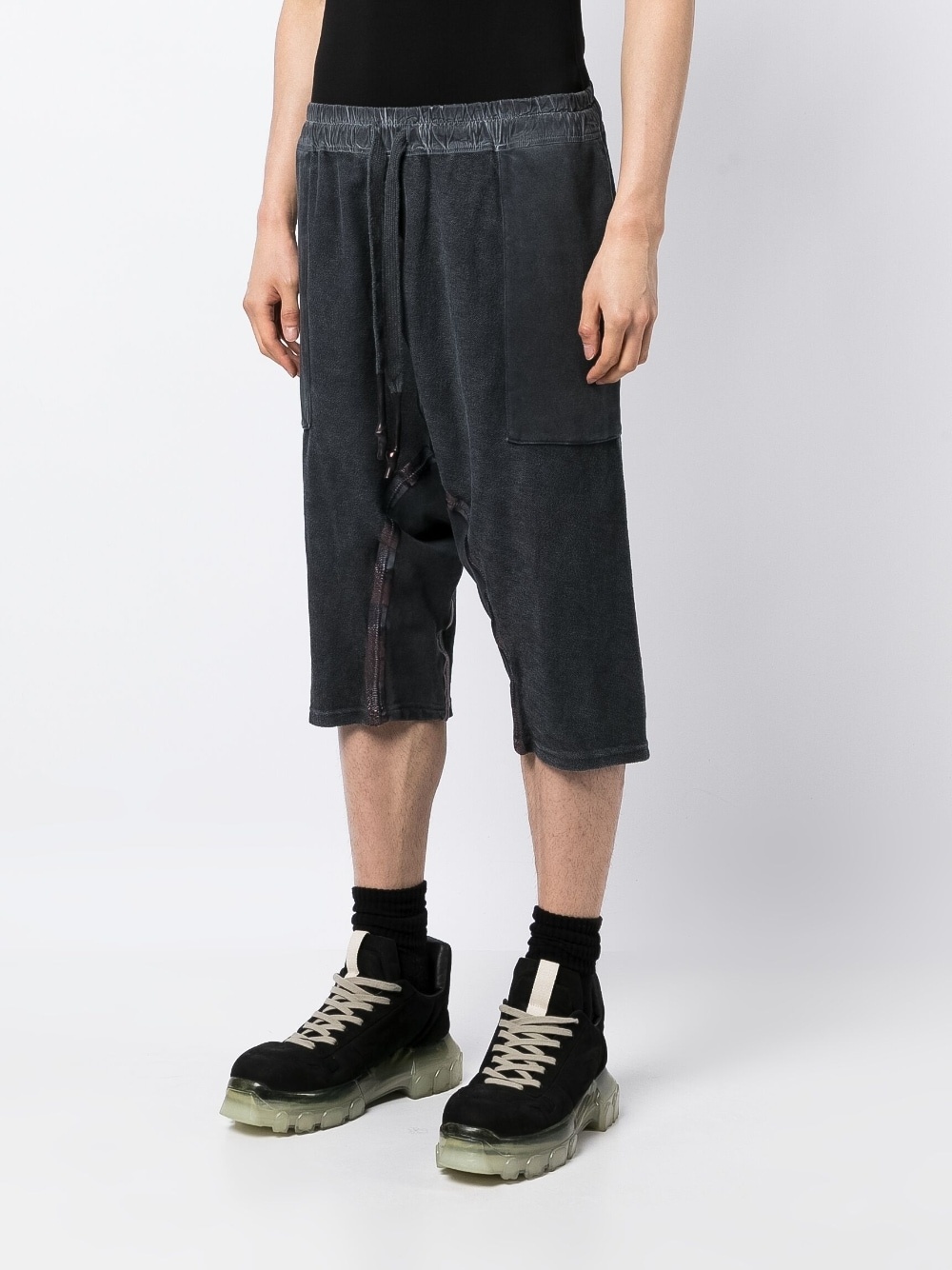 drawstring waist shorts - 3
