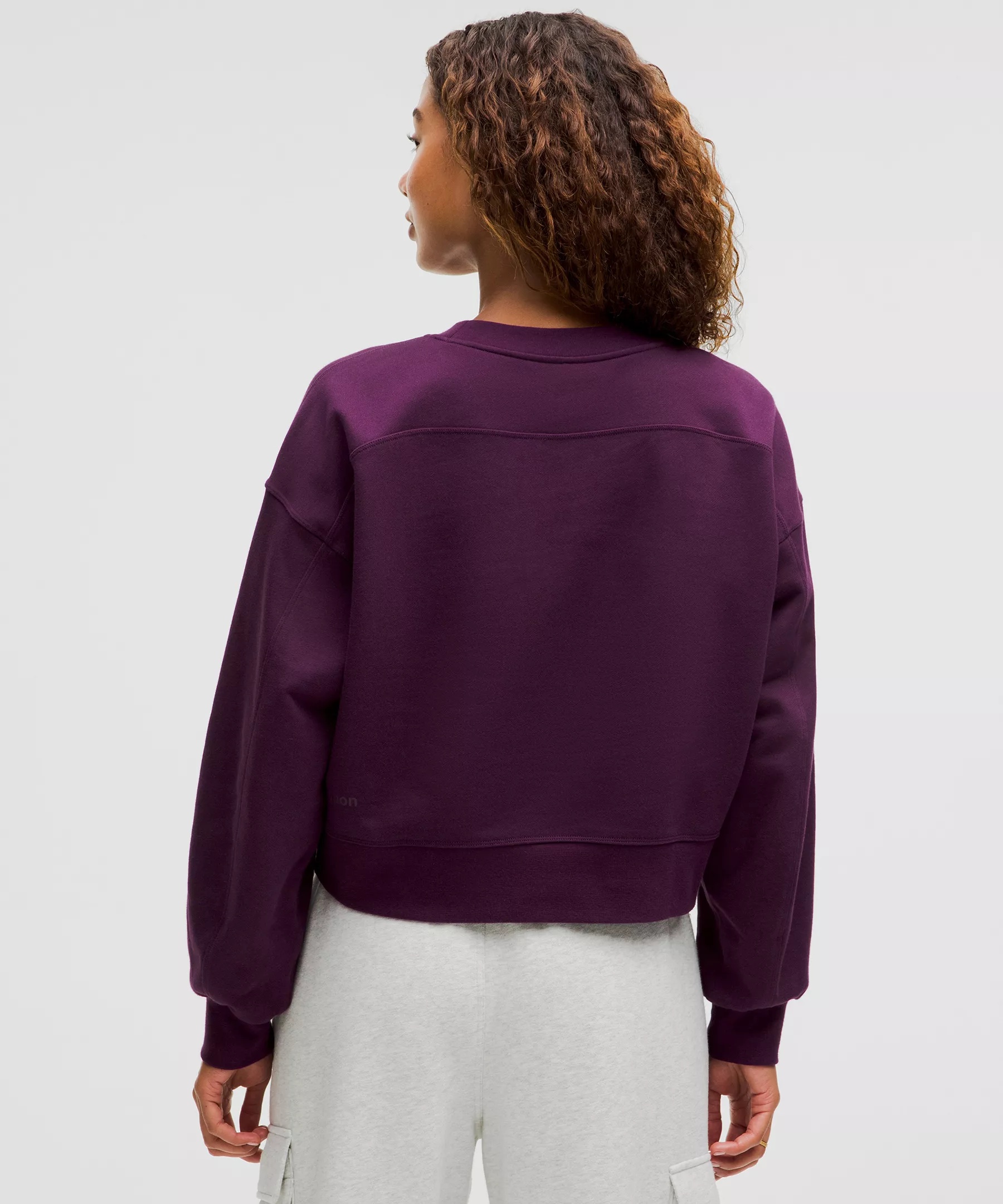 Perfectly Oversized Cropped Crew *French Terry - 3