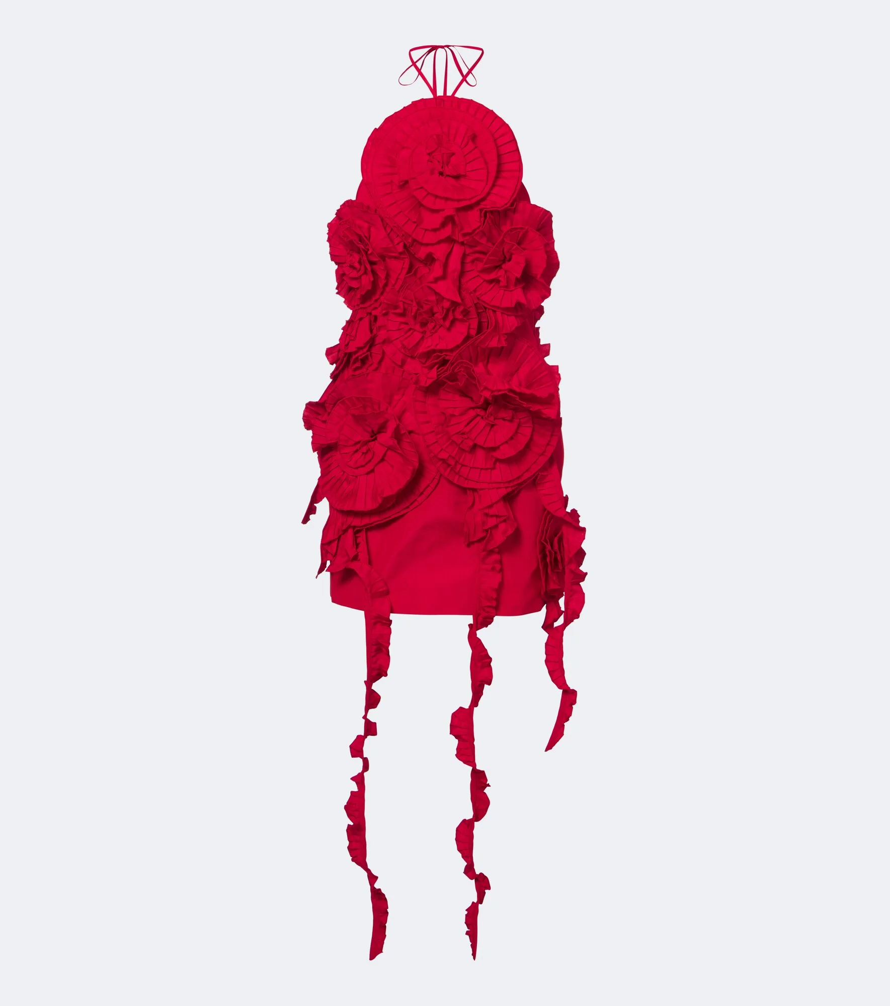 Floral-appliqué minidress - 1
