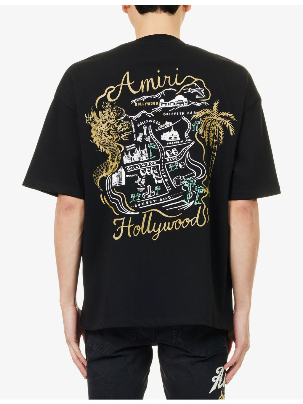 Hollywood Oversized Cotton-Jersey T-Shirt - 4