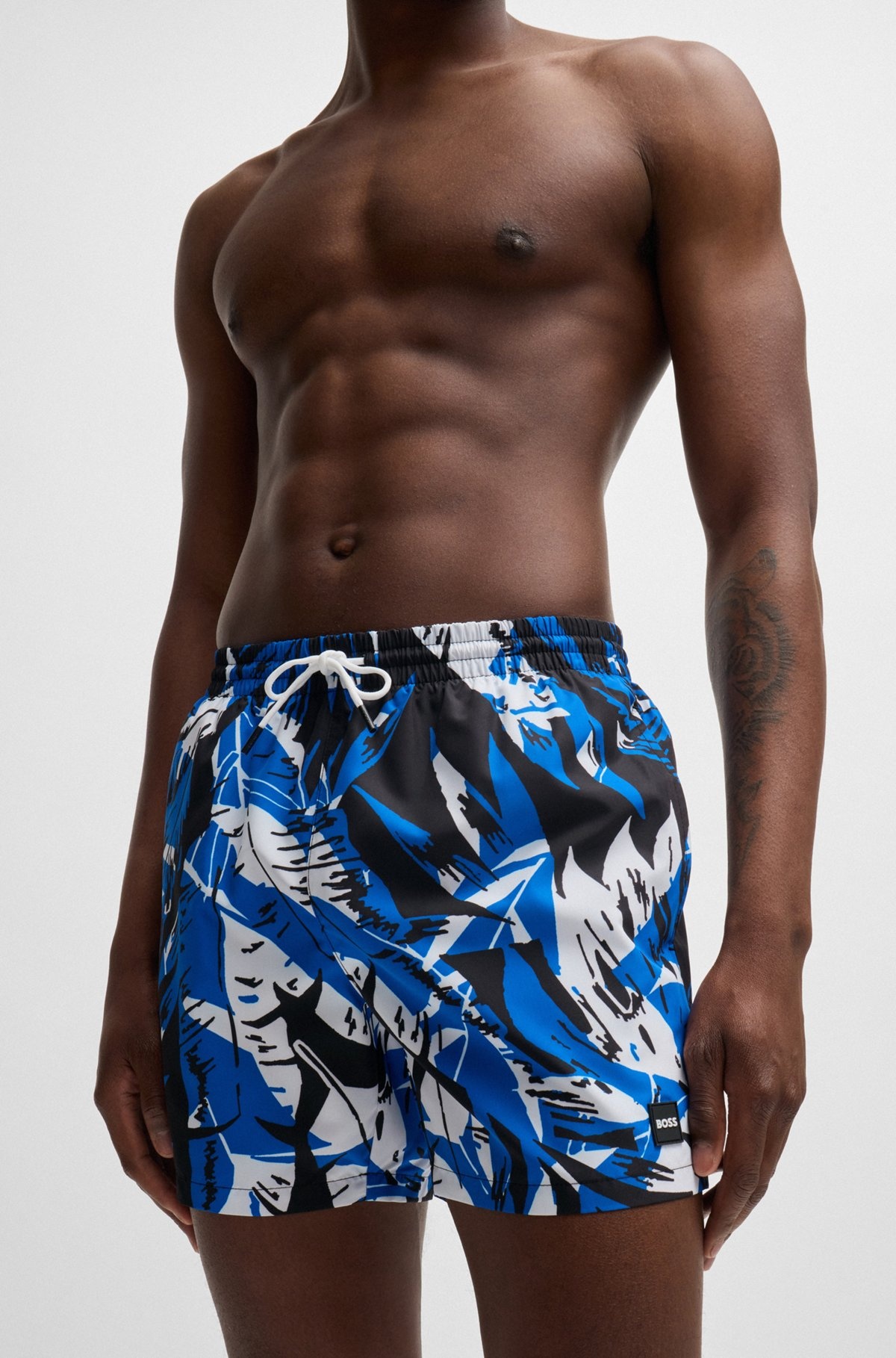 FULLY LINED SWIM SHORTS WITH SEASONAL PRINT - 3