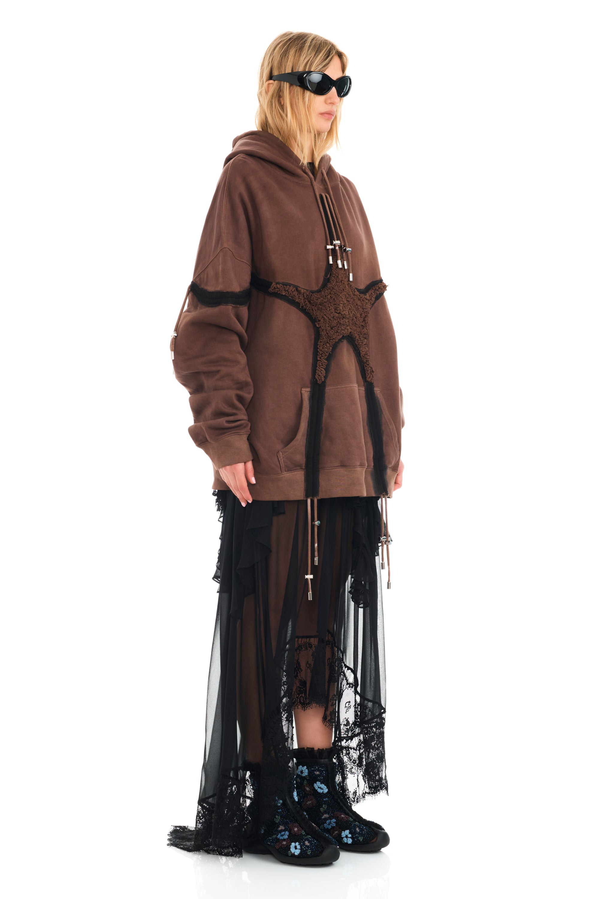 EARTH STARBURST SOFT STAR HOODIE - 4