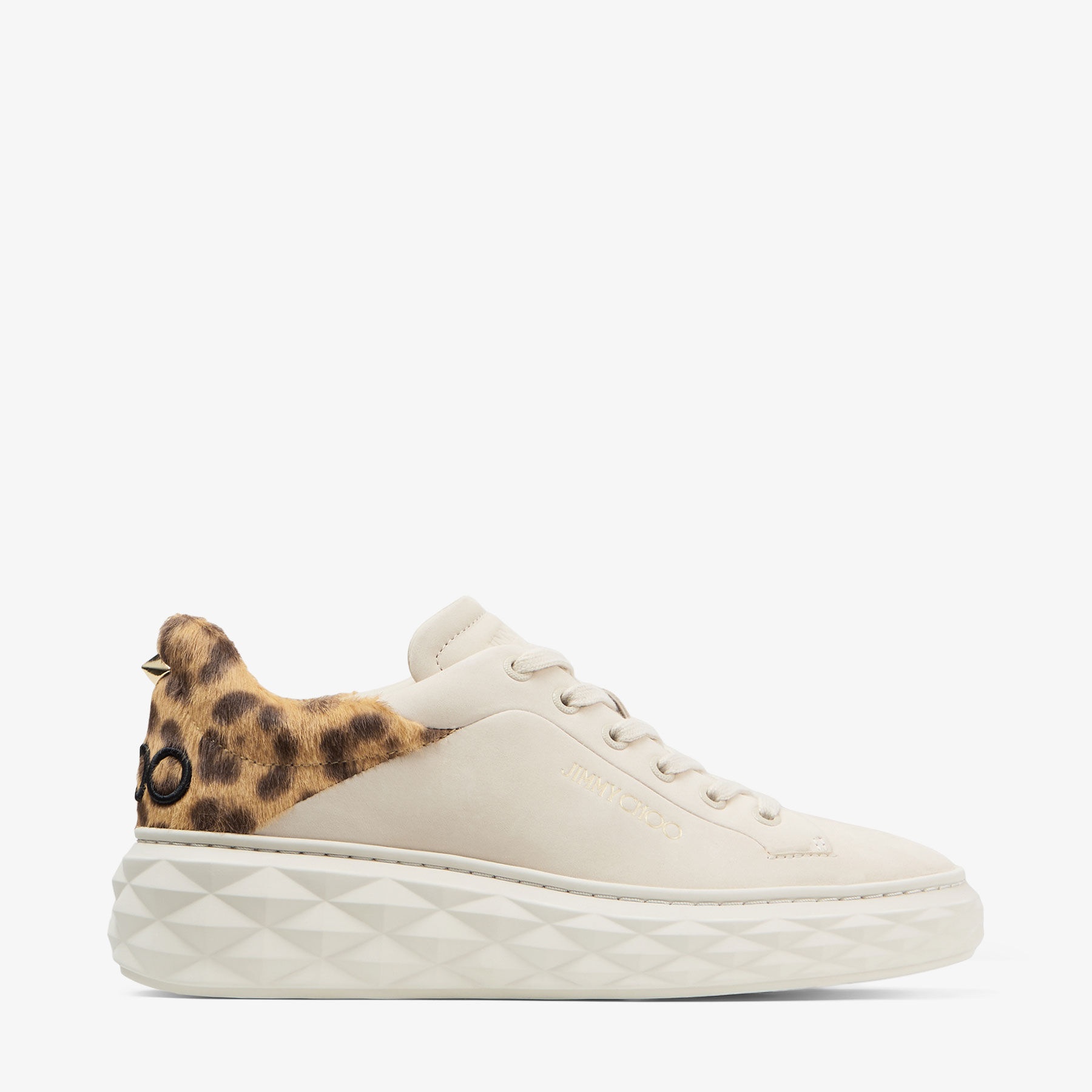 Diamond Maxi/F II
Chalk Leopard Print Leather Trainers - 1