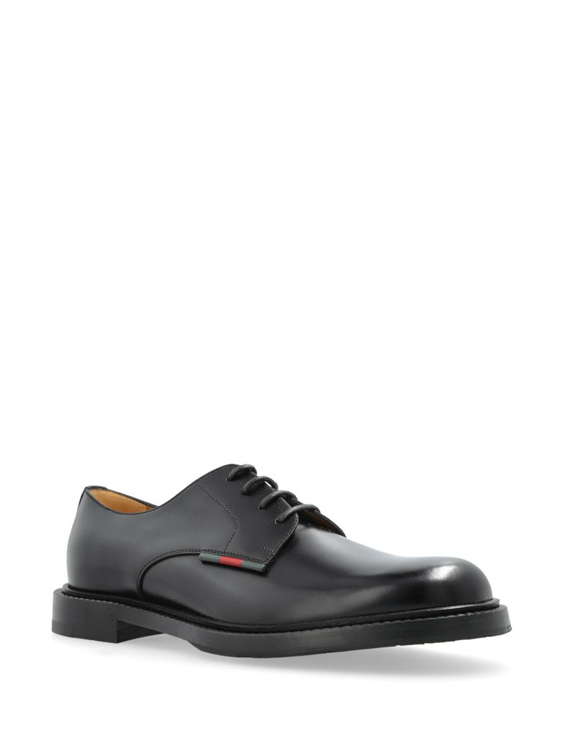 GUCCI Web-detail derby shoes outlook