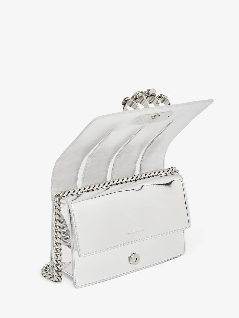 Women's The Slash Bag in Silver - 5