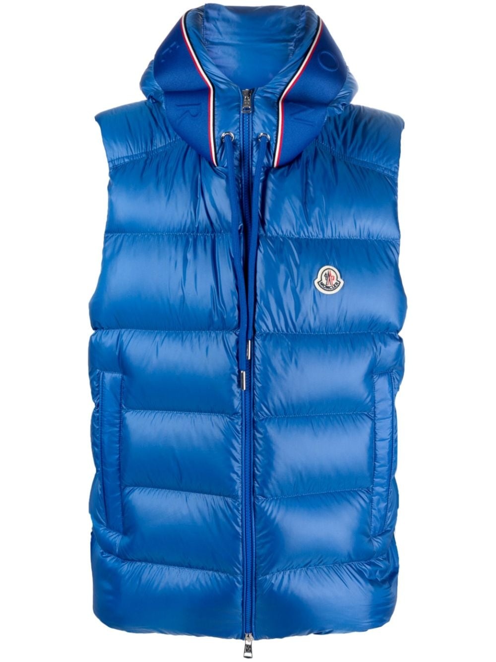 quilted hooded down gilet - 1