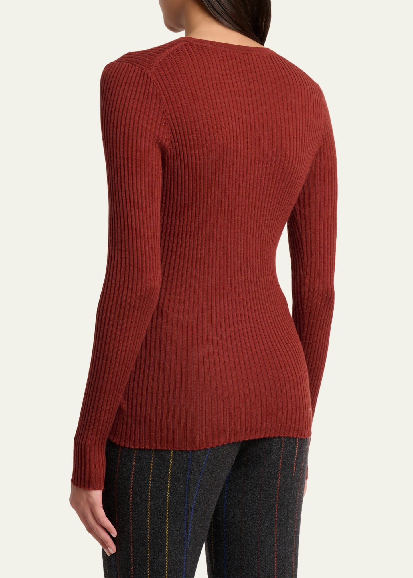 Browning Cashmere-Silk Crewneck Sweater - 3