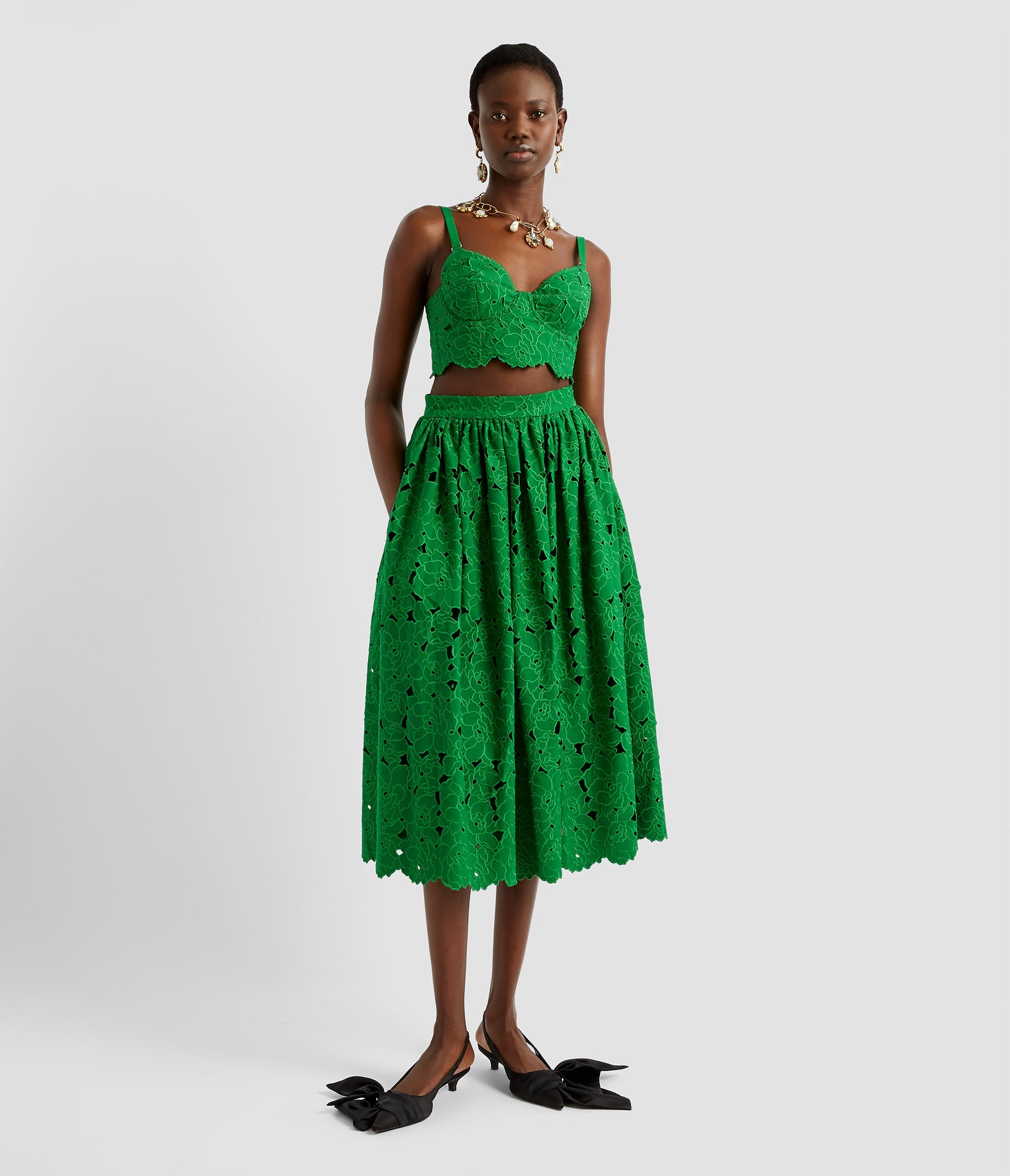 VOLUME MIDI SKIRT - 4
