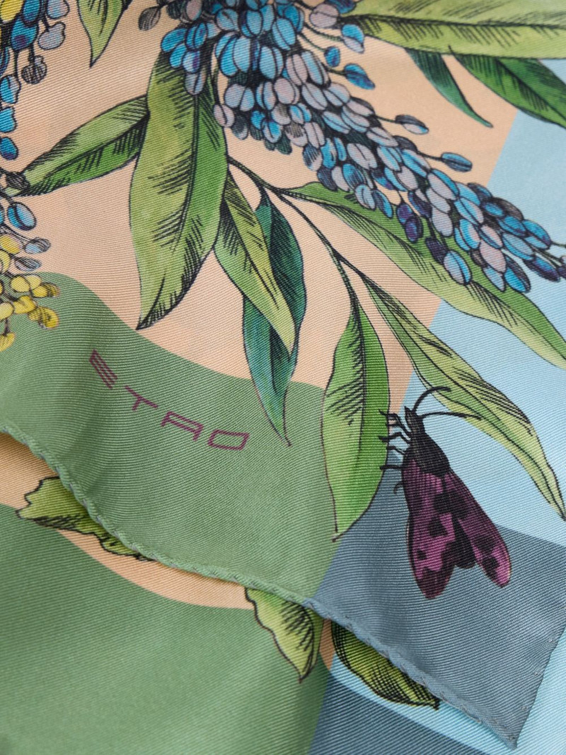 Etro floral silk scarf outlook