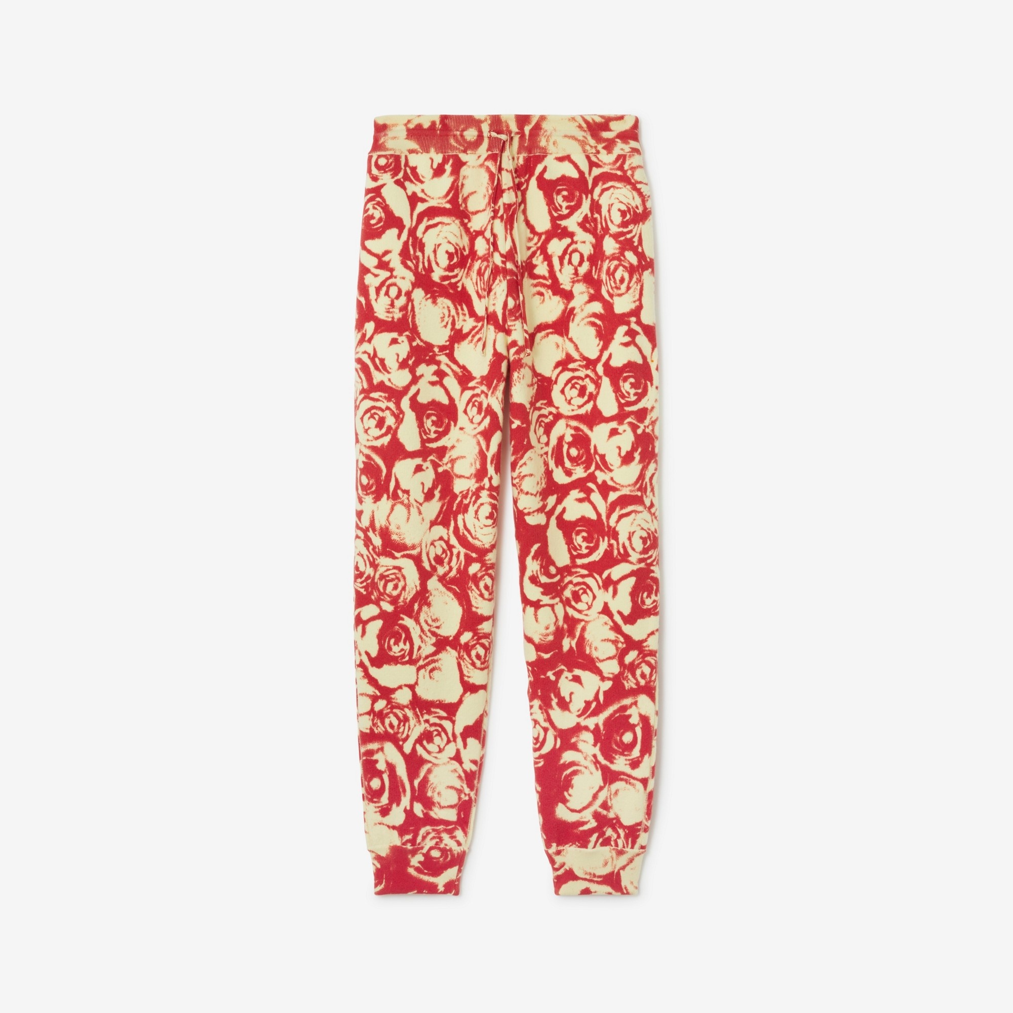 Rose Wool Jogging Pants - 1