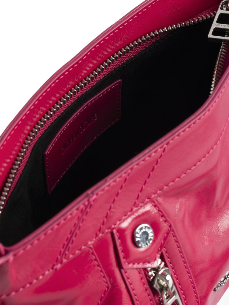Sunny Mood zipped patent satchel bag 5