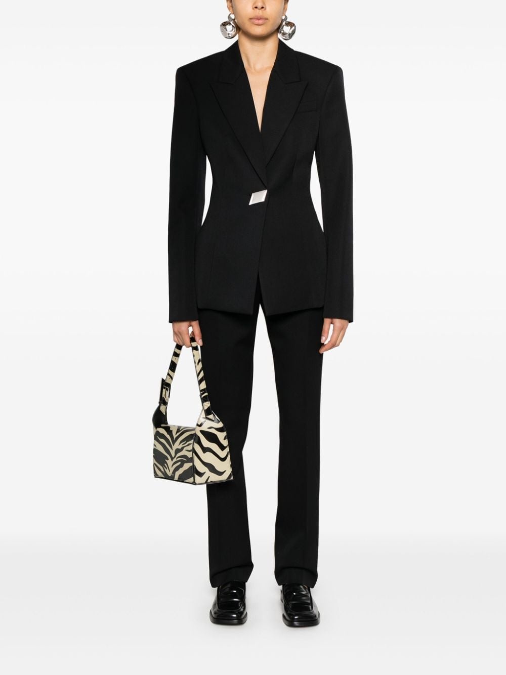 slim-cut tailored trousers - 2