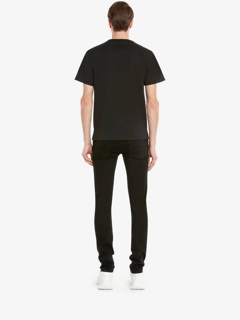 Men's Medium Jersey T-shirt in Black - 3