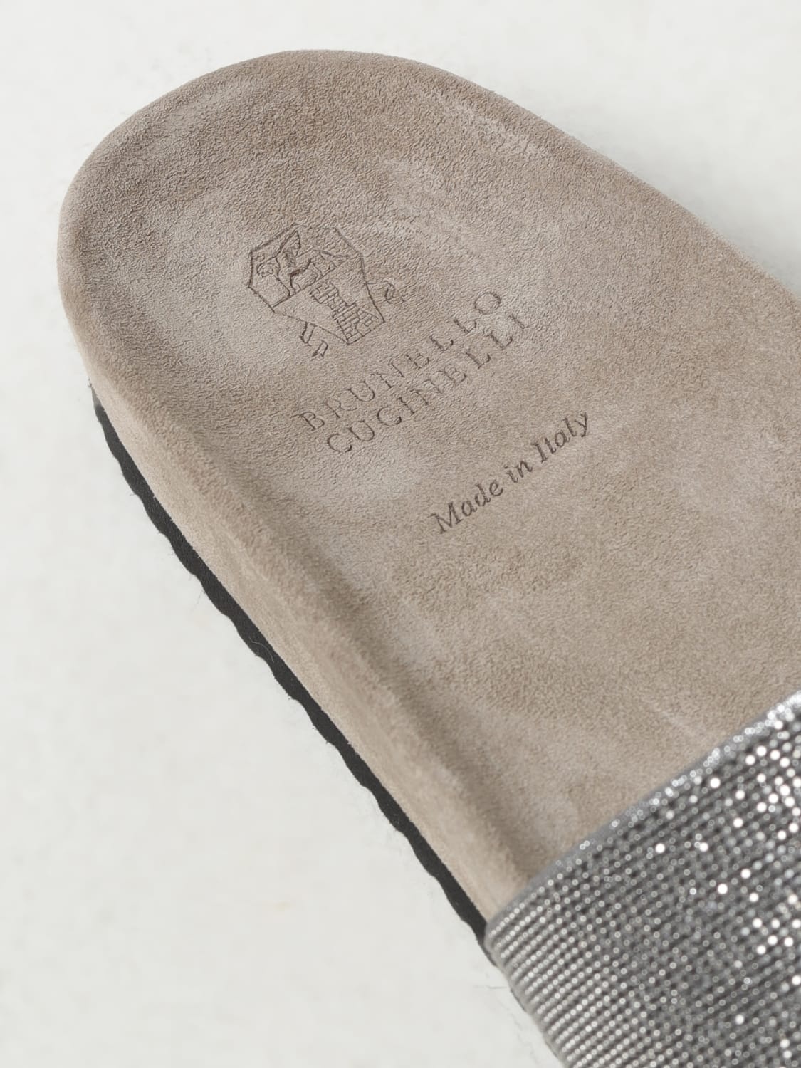 Brunello Cucinelli Precious lamé suede sandals - 4