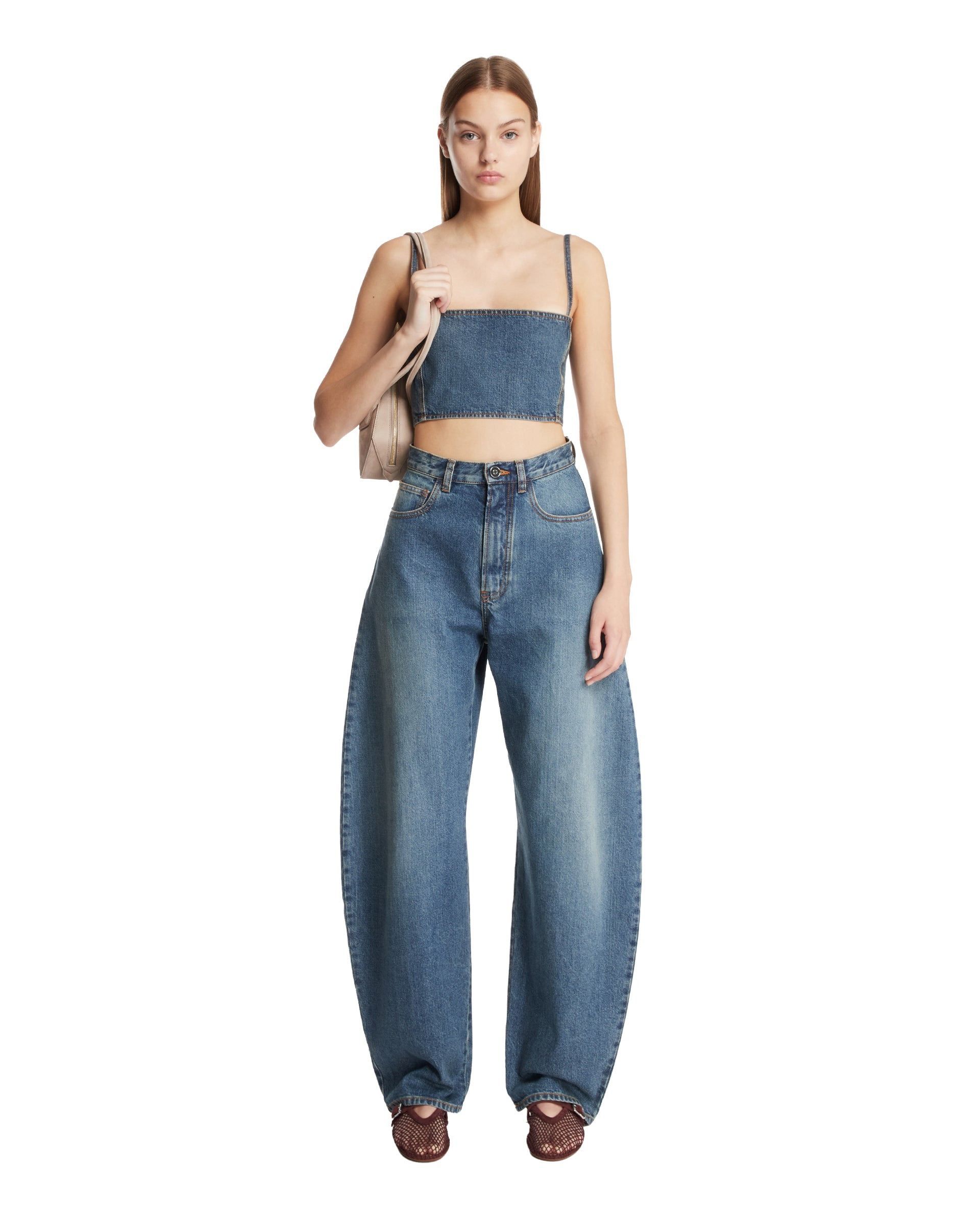 Blue Denim Bustier - 2