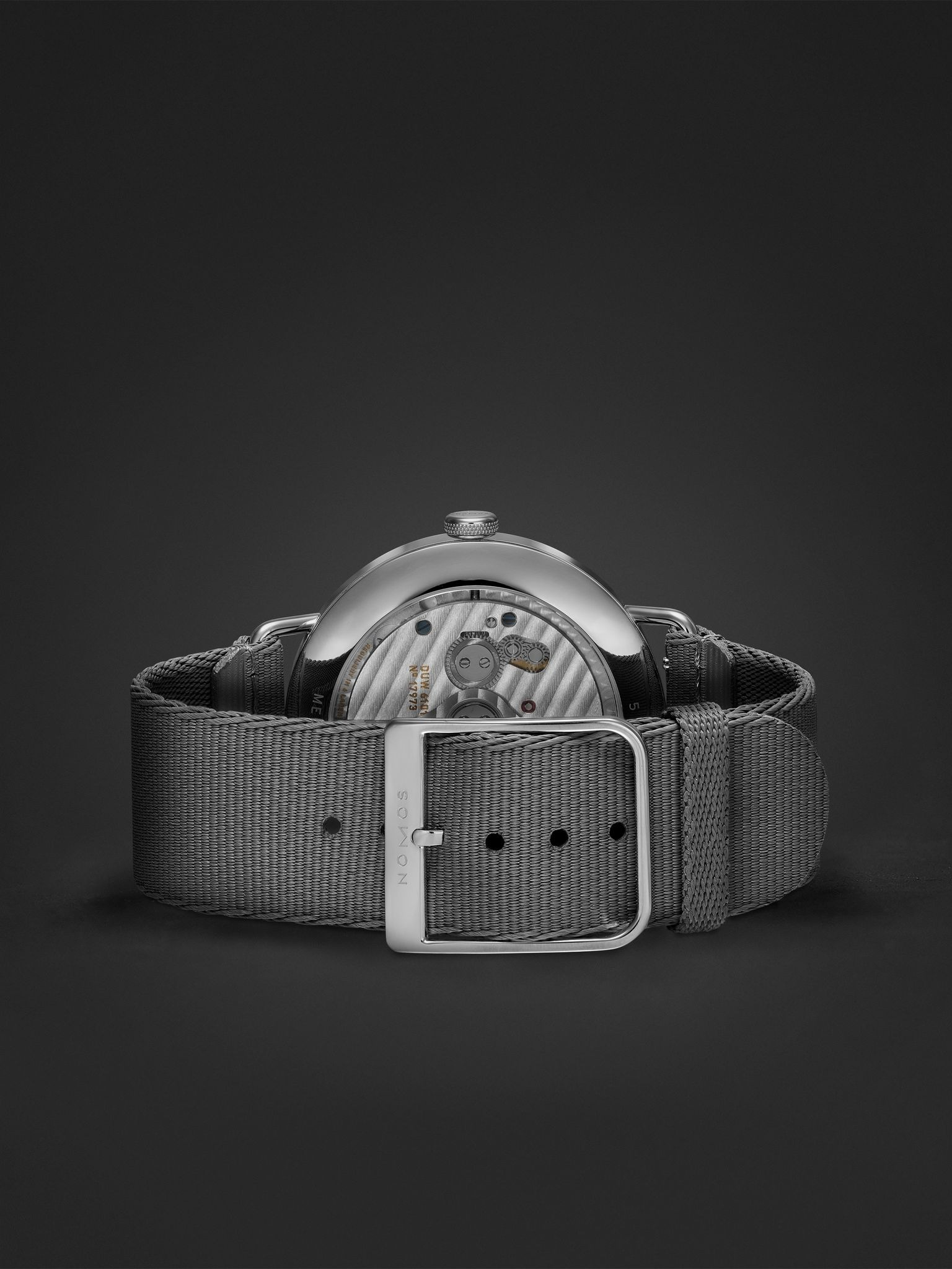 Metro Neomatik 41 Automatic 40.5mm Stainless Steel and Webbing Watch, Ref. No. 1165 White - 7
