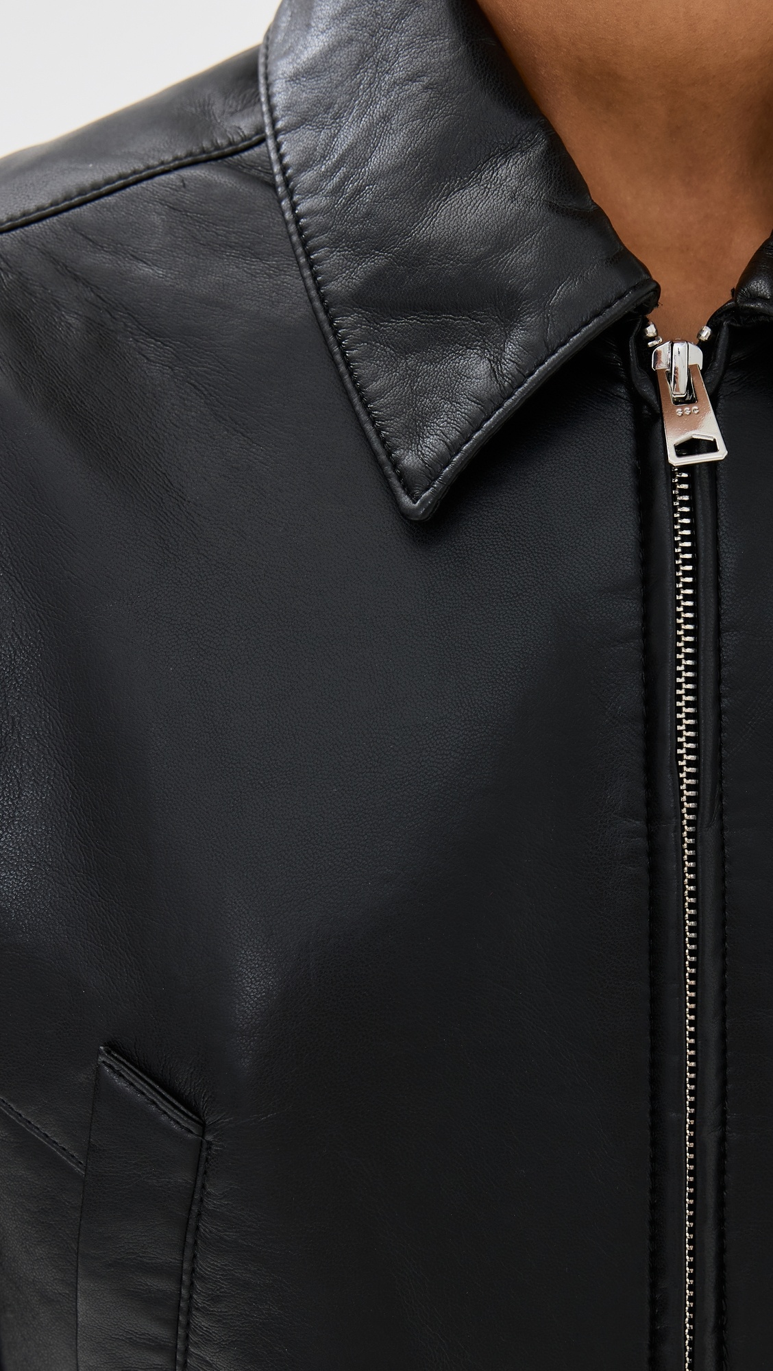 Essie Recycled Leather Cropped Jacket - 5