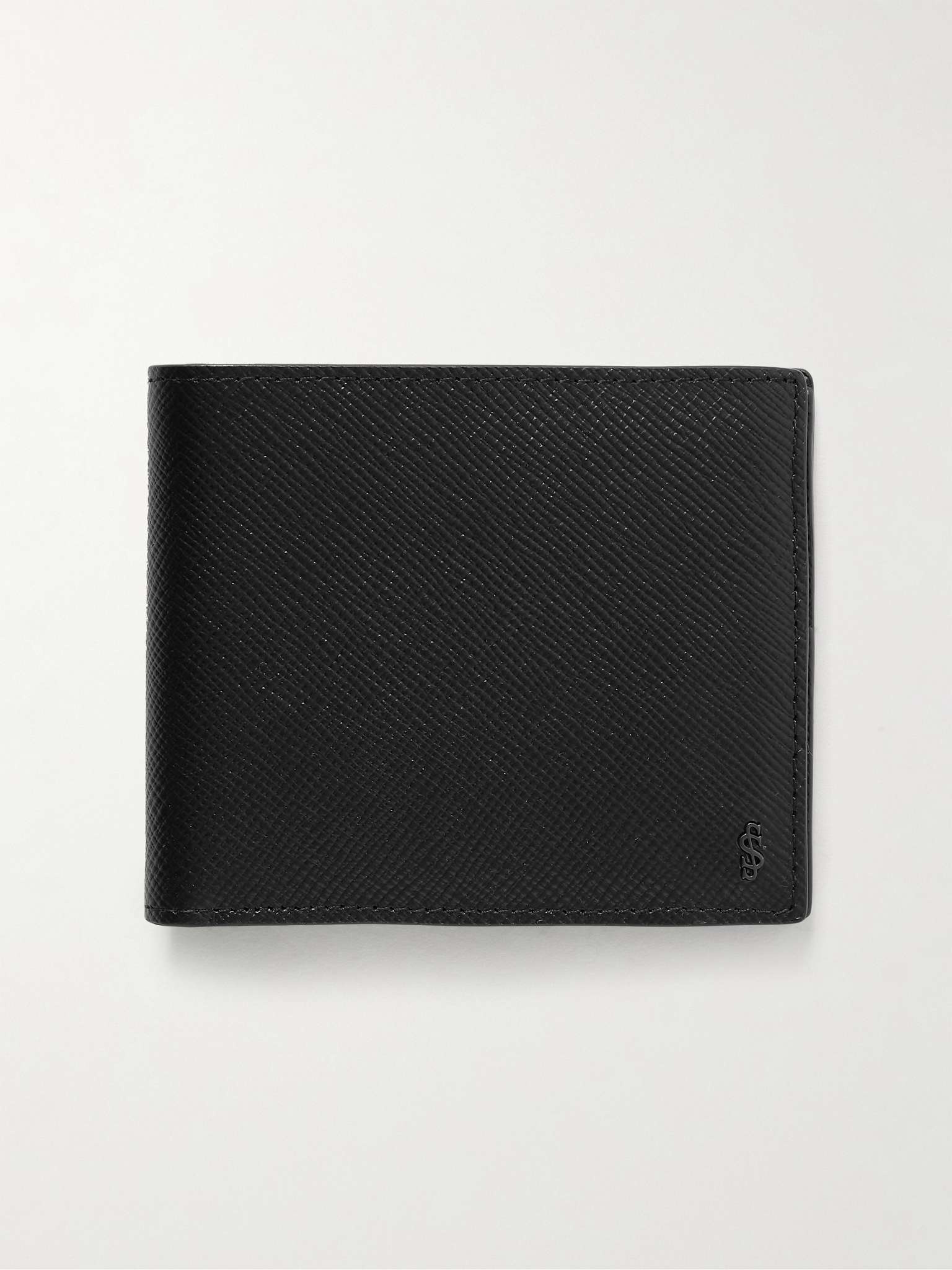 Evoluzione Logo-Appliquéd Cross-Grain Leather Billfold Wallet - 1