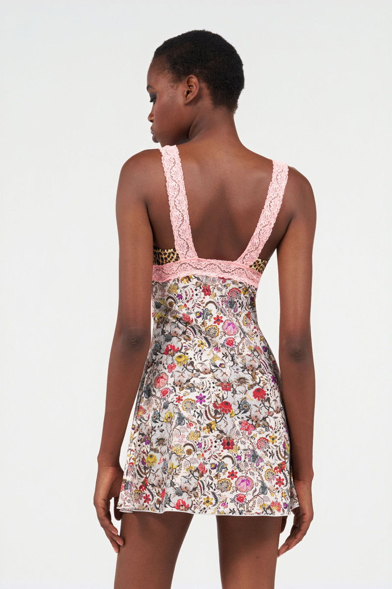 Florentine Flowers Print Mini Dress 4