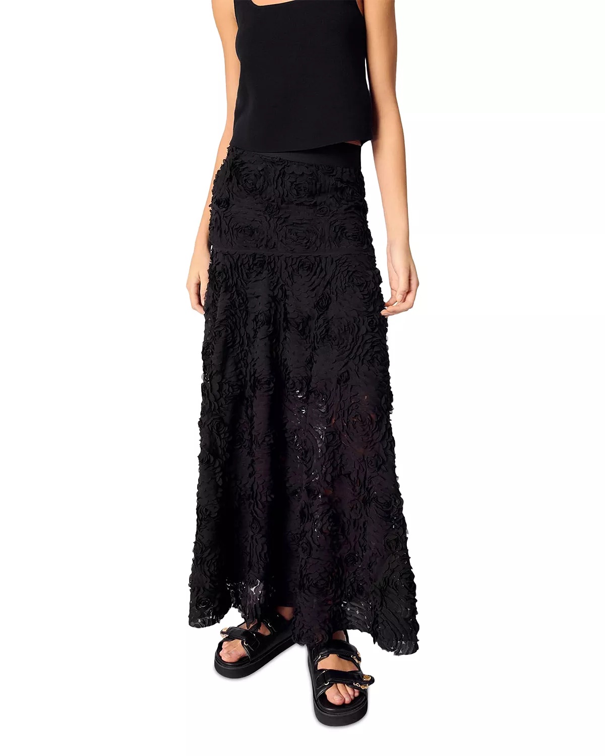 Long Embroidered Skirt - 7