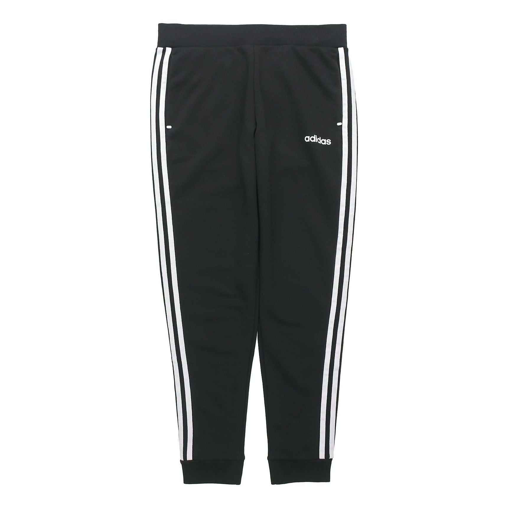 adidas neo M Ce 3sq2 Kn Tp Casual Sports Side Stripe Bundle Feet Long Pants Black GP4916 - 1