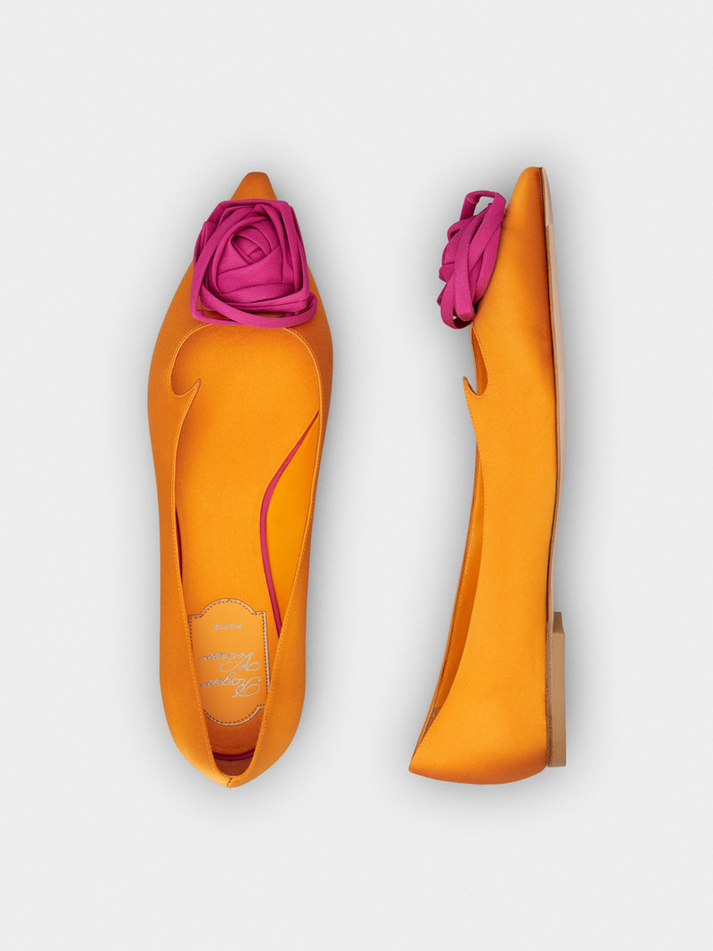 Rose Vivier Ballerinas in satin 4