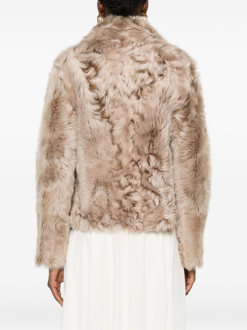 leather-trimmed fur jacket 4