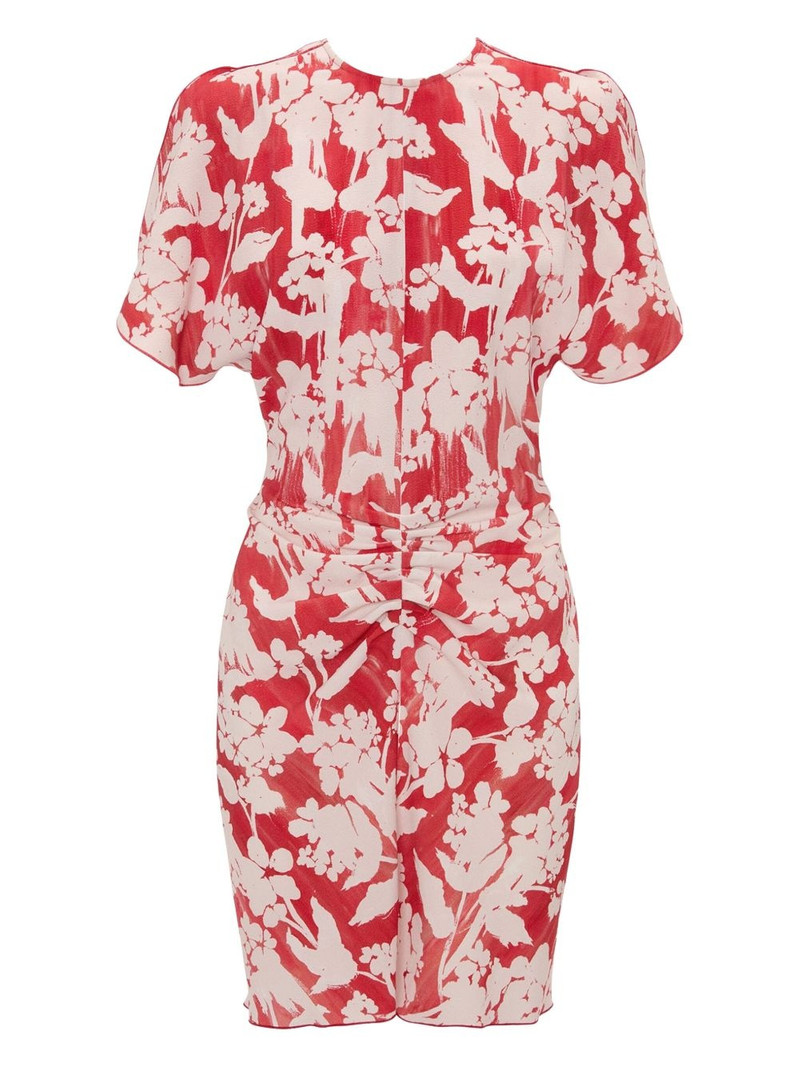 floral-print gathered mini dress 5