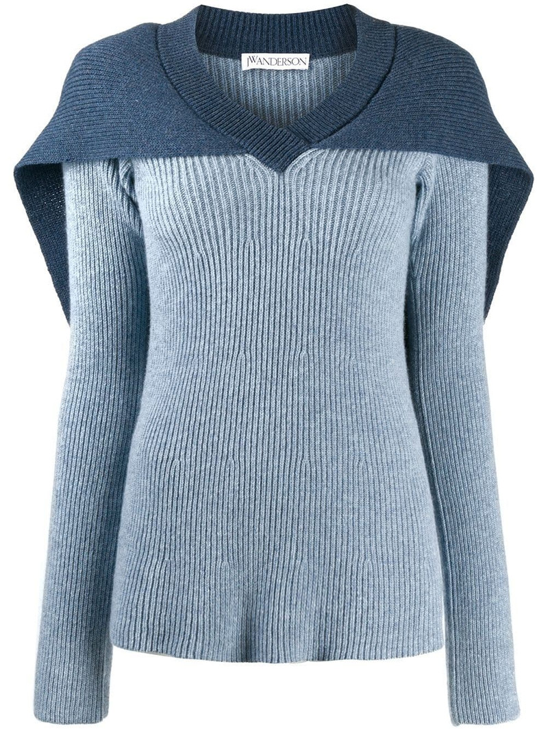cape knitted jumper 1