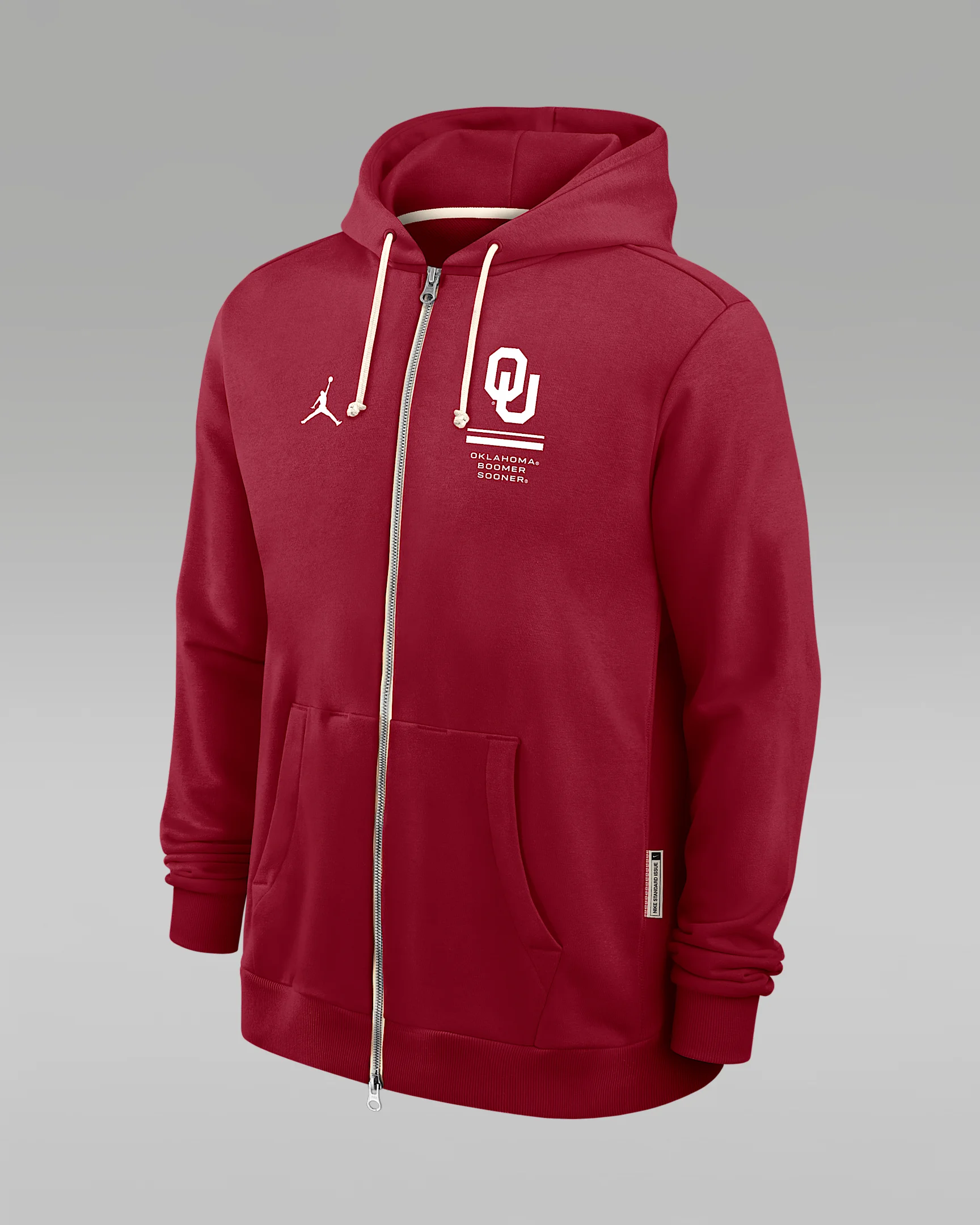 Oklahoma Sideline Standard Issue Men's Jordan Brand Dri-FIT College Full-Zip Hoodie - 1