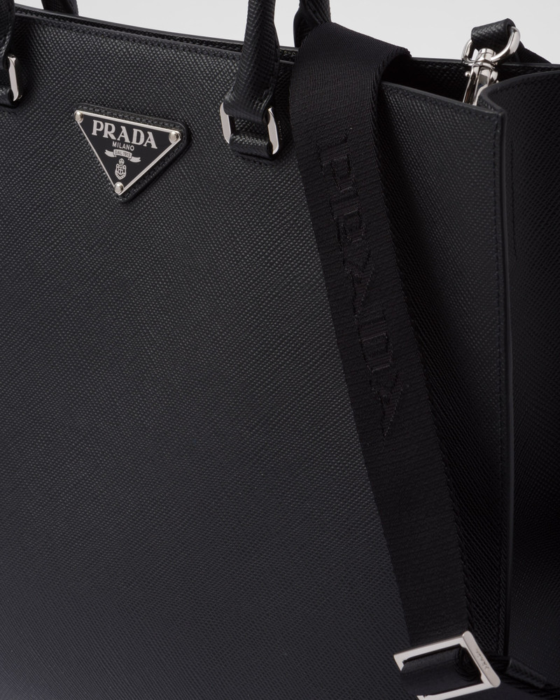 Saffiano leather tote bag 6