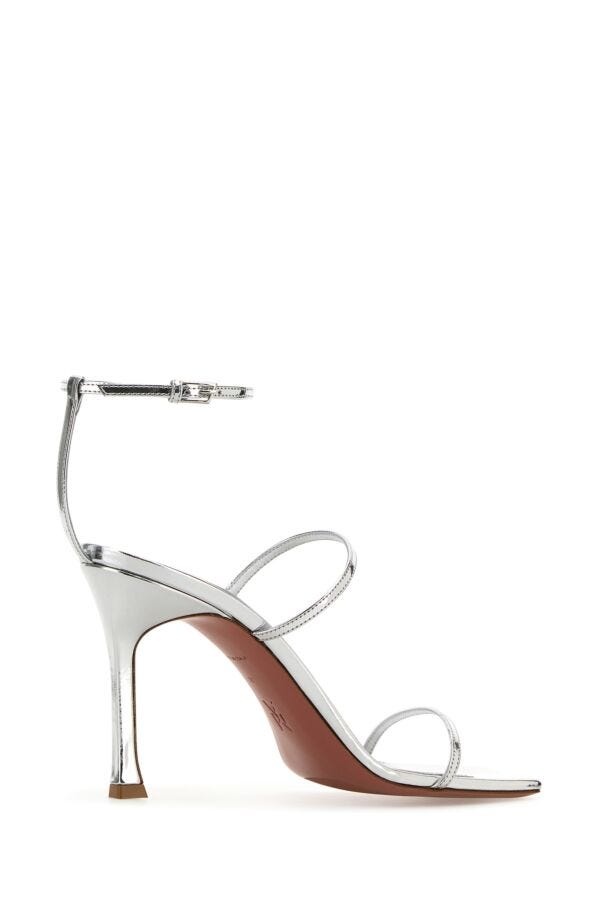 Silver leather Maya sandals - 3