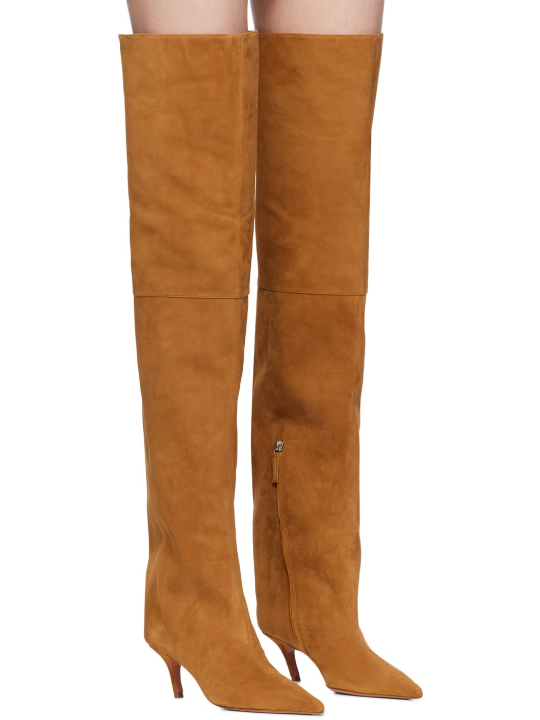 Tan Fiona Thigh High Boots - 4