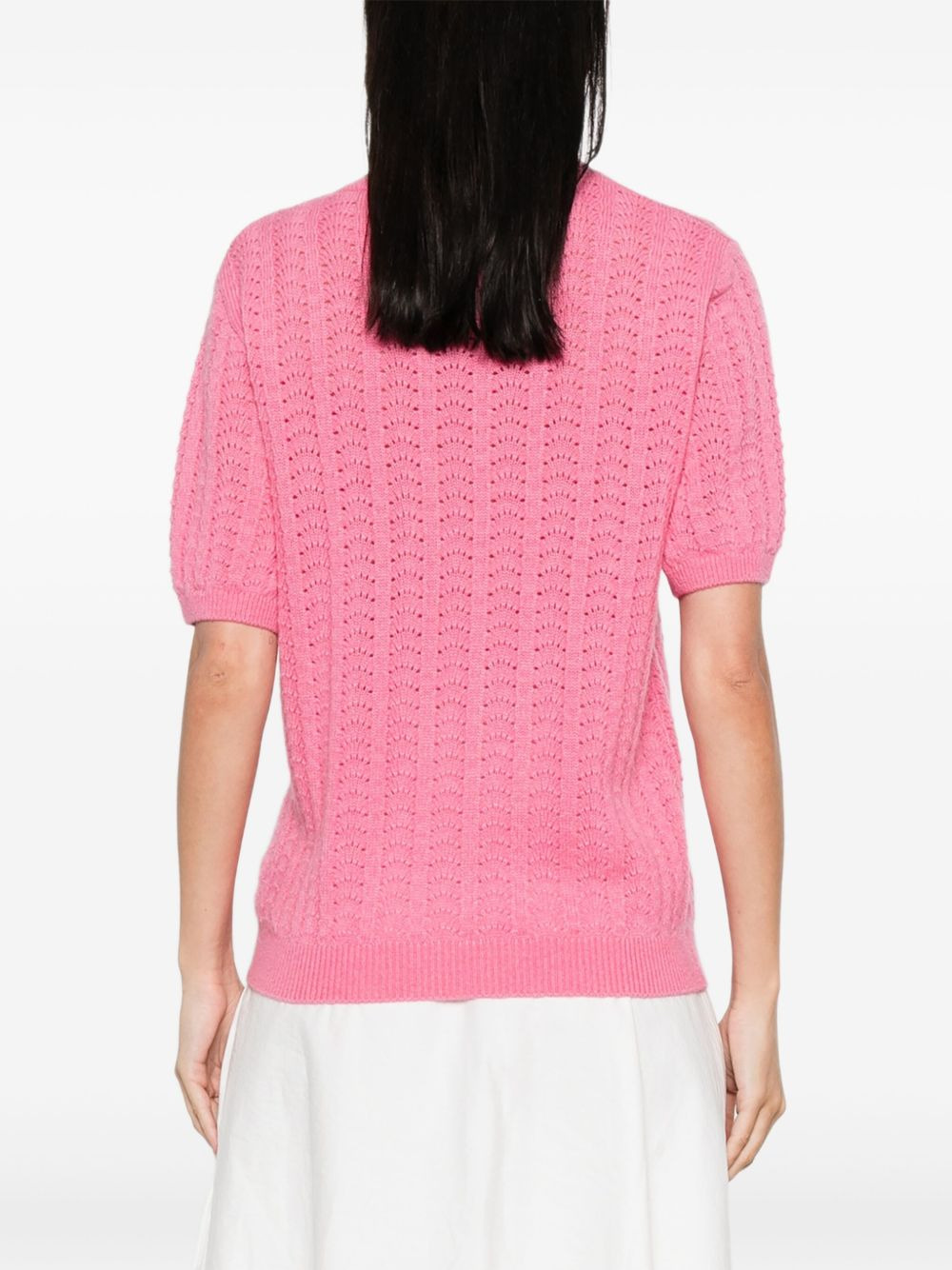 pointelle short-sleeve top - 4