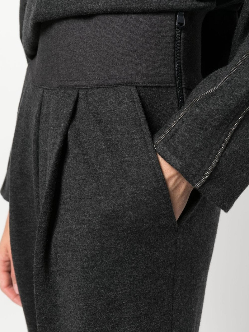 pleated cashmere-blend trousers 5