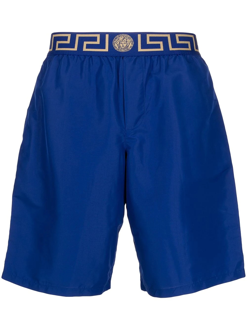 logo embroidered swim shorts - 1