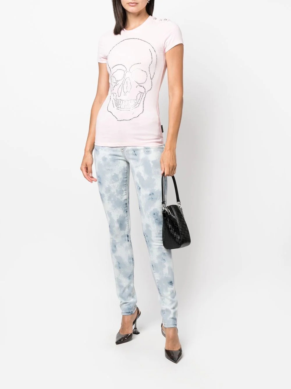 crystal-embellished T-shirt - 3